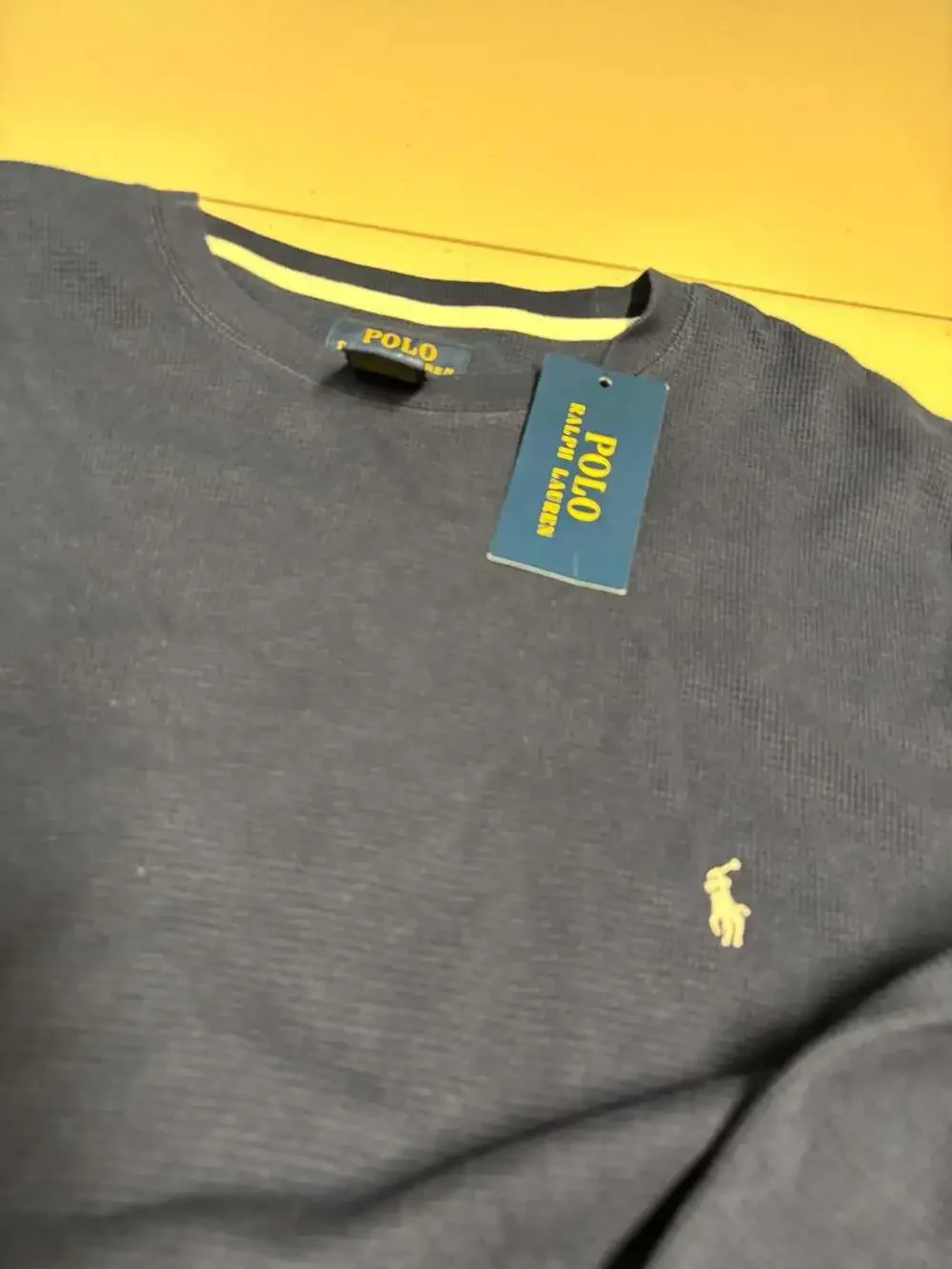 Polo Ralph Lauren Men's Waffle-Knit Long Sleeve Crew Neck Thermal Shirt XL New